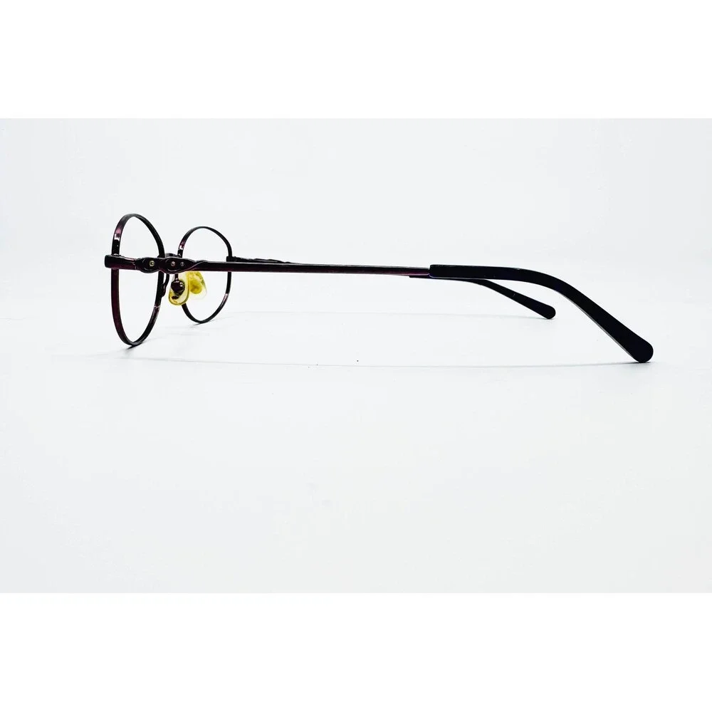 Tres Jolie 161 Eyeglasses Womens Purple Oval Metal Frames 53-17-135